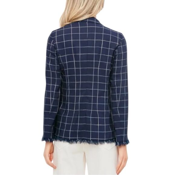 MARELLA by Max Mara Rivalsa Fringe Trimmed Basket Weave Blazer Size 12 - Picture 3 of 11